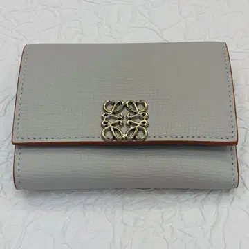 3단 폴더형 지갑 스몰 월렛 펄 그레이