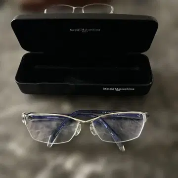 Masaki Matsushima H1015-124 파랑 안경 케이스 포함