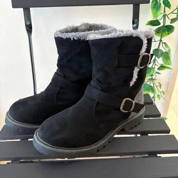 [착용 적음] North Date*노스데이트*여성용 숏부츠 24.5 블랙