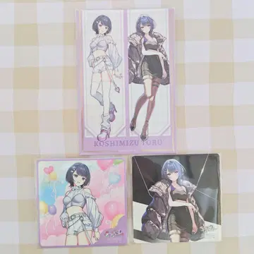 1 코시미즈 토오루 엽서 코스터 Idios 마네키네코 니지산지