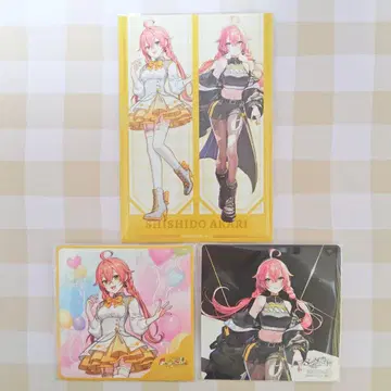 1 사자당 아카리 엽서 코스터 Idios 복 고양이 니지산지