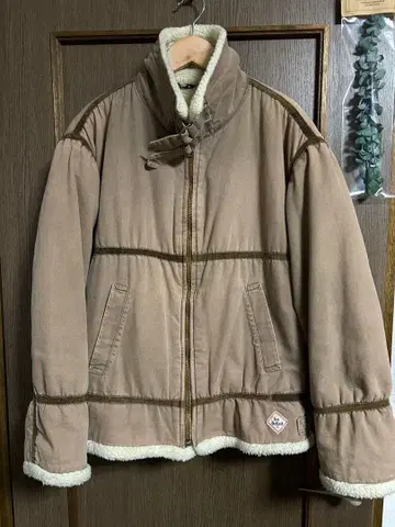 유럽 빈티지 보아 자켓