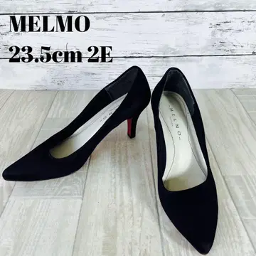MELMO 스웨이드 스틸레토 하이힐 23.5cm 2E 레드 밑창
