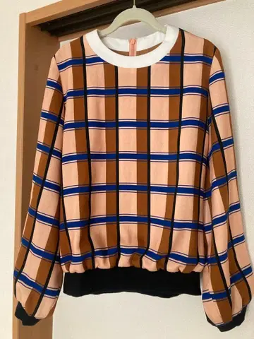 AKIRANAKA 체크 무늬 상의