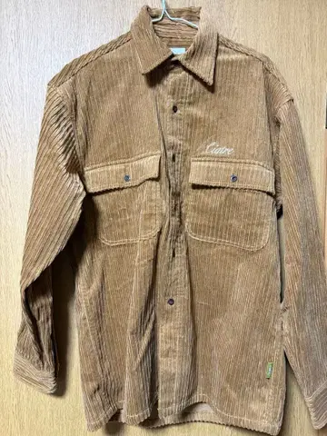 미사용 새상품 ciatre 코듀로이 셔츠 M 카멜