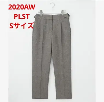 거의 새상품*PLST 벨트 턱 테이퍼드 팬츠 고급스러움&슬림 레그