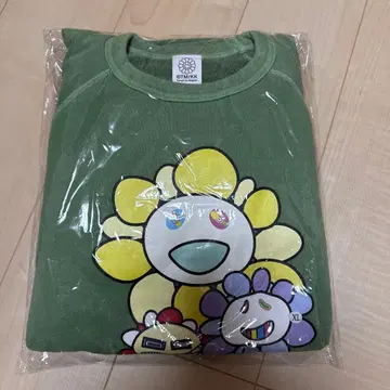 무라카미 다카시 플라워 캐릭터 트레이닝복 모스그린