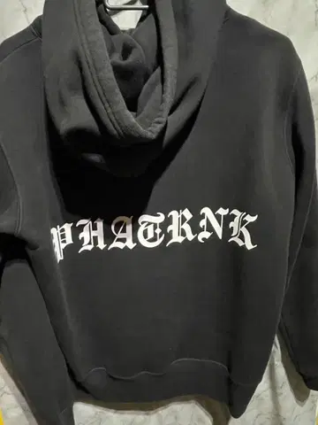 팻랭크 PHATRNK 지퍼 후드티 S 블랙