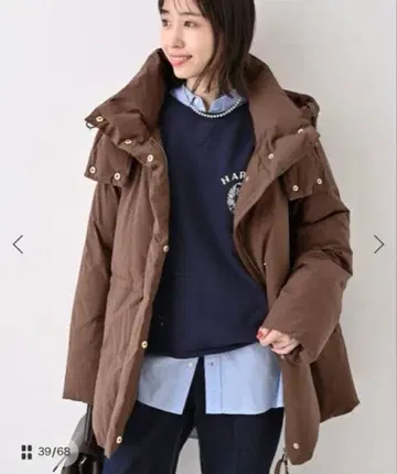 [ 미사용 ] 슬로브 이에나 SLOBEIENA 페더라이트 발수 패퍼 다운