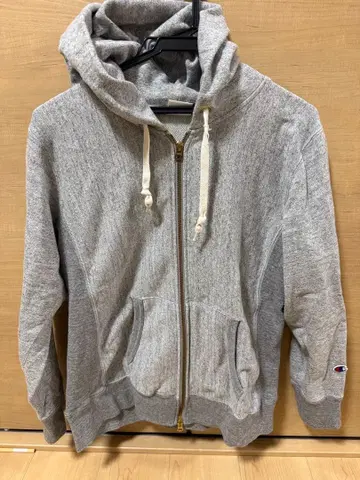 Champion Reverse Weave 후드티 M 그레이