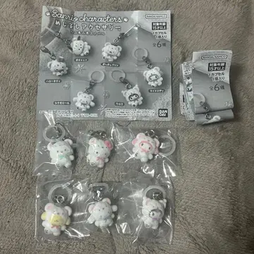 표시 액세서리 산리오 캐릭터즈 폭신폭신 스노우 전 6종 컴프 세트