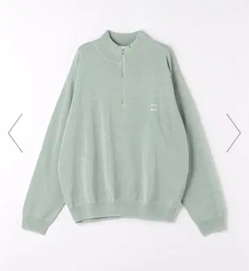 유나이티드 애로우즈 CITEN 페이퍼 얀 하프 지퍼 니트