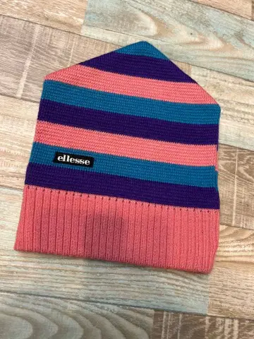 새상품급 ellese 니트 모자 핑크 비니
