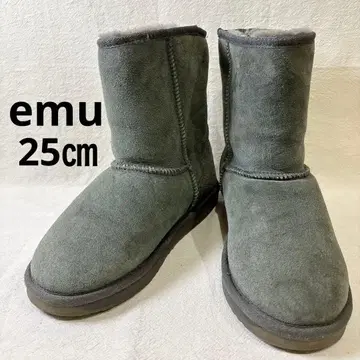 emu 어그 부츠 그레이 W8 25cm