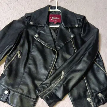 Hard Rock 블랙 페이크 가죽 자켓