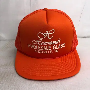 [ USA 구제 의류 ] Hammonds 미국 기업 러버 프린트 메쉬 캡