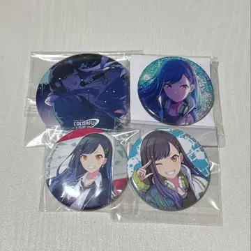 시라이시 안 세카라이 캔 거울 + 캔뱃지 3점 프로세카 덤 포함