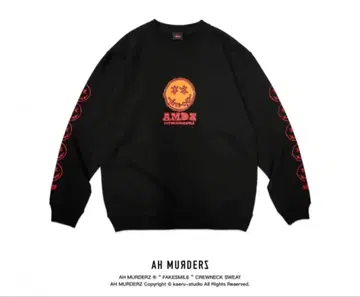 AH MURDERZ FAKESMILE CREWNECK SWEAT