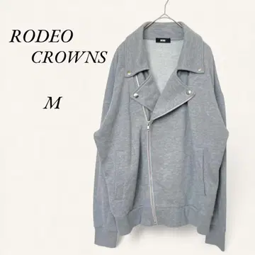 로데오 크라운 맨투맨 라이더 자켓 M 그레이 겉옷