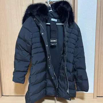 Darich 블랙 레이디 미디 다운 코트