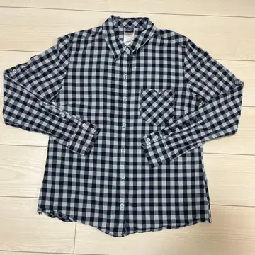 patagonia 여성용 긴팔 셔츠 8호 네이비 화이트 체크