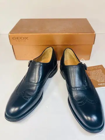 [ 미사용 새상품 ] GEOX CUOIO 40 6.5 25.0cm 블랙