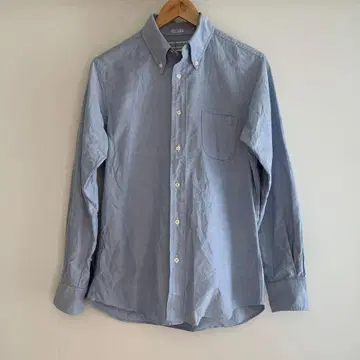 (남성용 L 사이즈 상당) 인디비주얼라이즈드 옥스퍼드 셔츠 블루