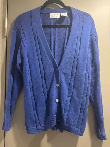 (새상품급) Talbots 100% 코튼 가디건 네이비 계열