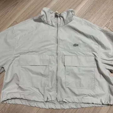 Lacoste 라이트 그레이 나일론 자켓