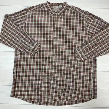 L.L.Bean 체크 무늬 긴팔 셔츠 XXXL-TALL