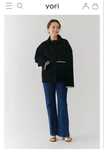 yori 하마구리 울 숏코트 [ 2025AW ]