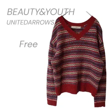 UNITEDARROWS 페어아일 스웨터 V넥 스웨터