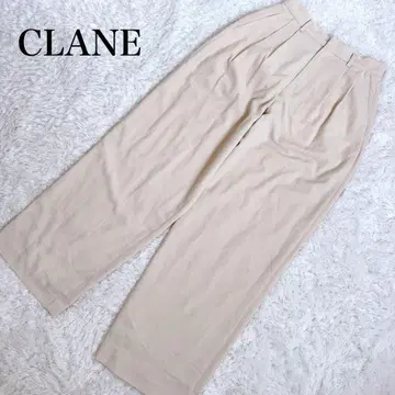새상품급 CLANE BASIC TUCK PANTS 베이지 S 사이즈