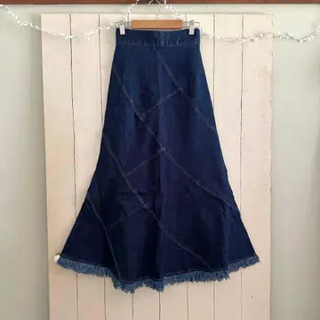 MURUA 데님 스커트 롱 에스카르고