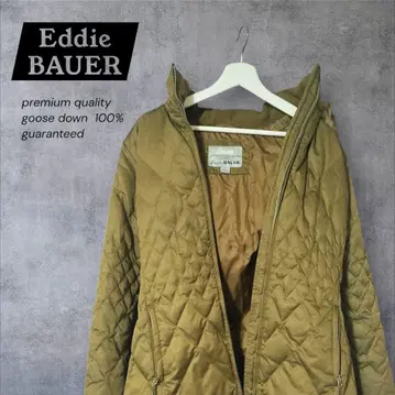 Eddie Bauer 후드 부착 다운 자켓 올리브 그린