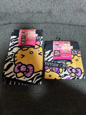 헬로키티 핸드 타월 페이스 타월 2장 세트