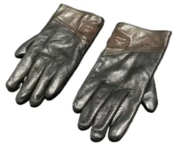 MCM 에무시엠 장갑 그로브 천연 가죽 가죽 양호품