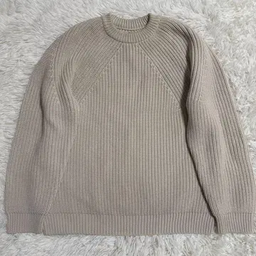 바토너 BATONER 시그니처 크루넥 니트 아이보리 M