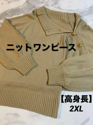 [ 2XL ] 큰 키를 위한 니트 원피스 (미사용)