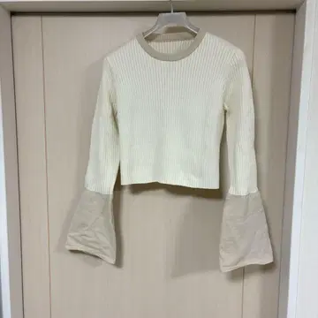 mystic 미스틱 배색 리브 니트