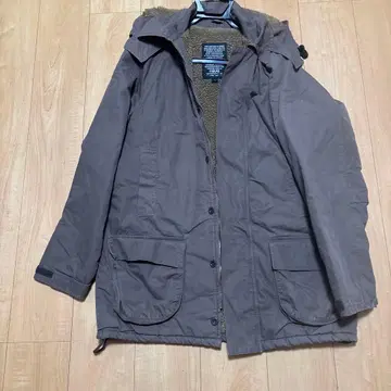 SILAS 브라운 코트 플리스 라이닝