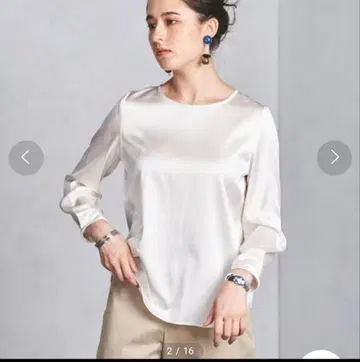 유나이티드 애로우즈 실크 블라우스