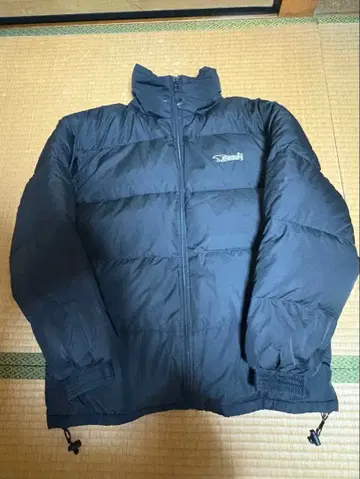 BEAR USA 다운 자켓 00s 기장 짧은 드로우 코드 y2k 블랙