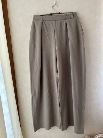 ZARA 자라 와이드 팬츠 스웨트 팬츠 베이지 새상품