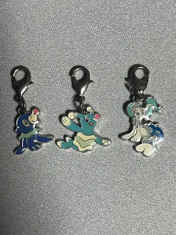 포켓몬 전국도감 메탈참 오샤마리 아시마리 아시레느 3종 세트