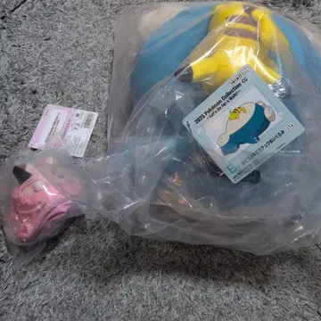 포켓몬 제일복권 B상 & E상 카비곤 피카츄 인형 묶음 판매 미개봉