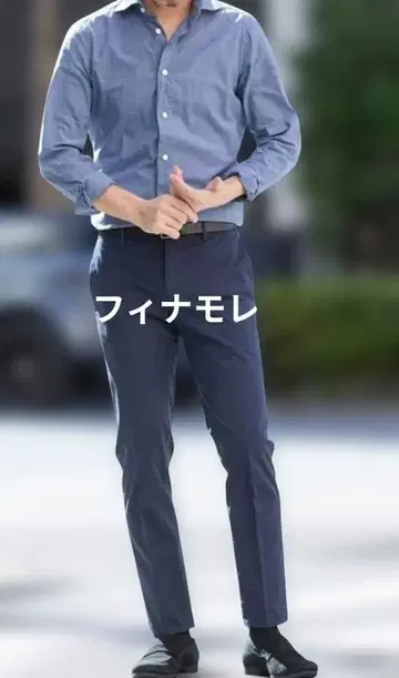 피나모레 슈퍼 라이트 코튼 컷어웨이 셔츠 SIMONE/BALI