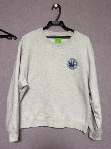 HUF 그레이 크루넥 맨투맨