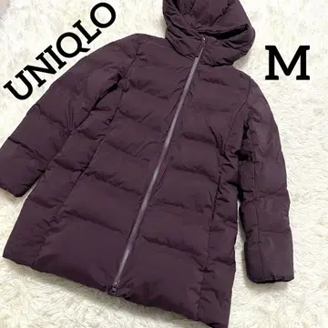 [ 새상품급 ] UNIQLO 심리스 다운 코트 M 퍼플