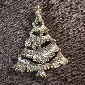 크리스마스 트리 브로치 빈티지